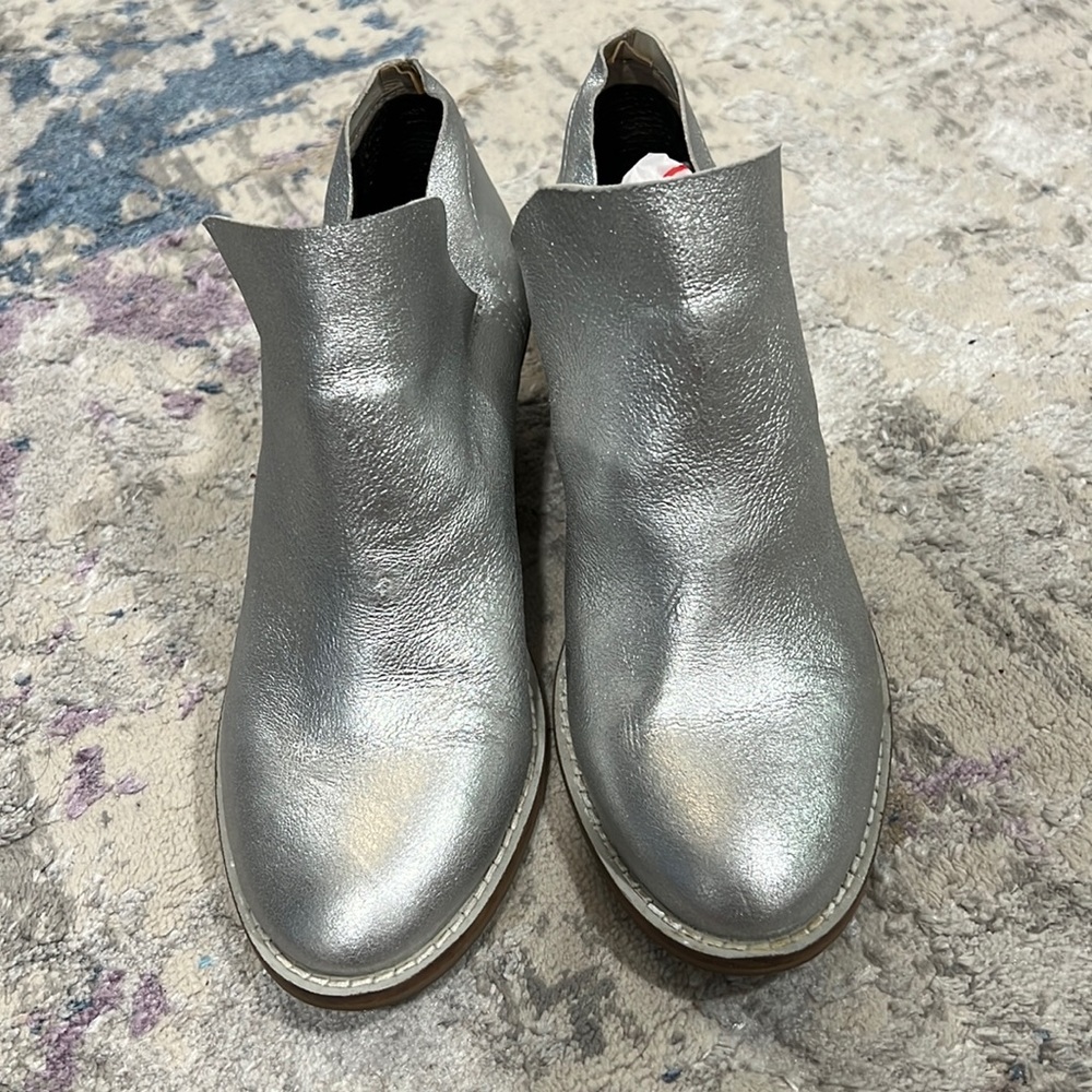 Kelsi Dagger silver Brooklyn booties